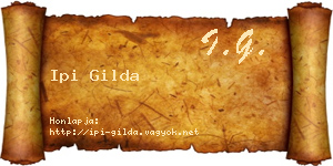 Ipi Gilda névjegykártya